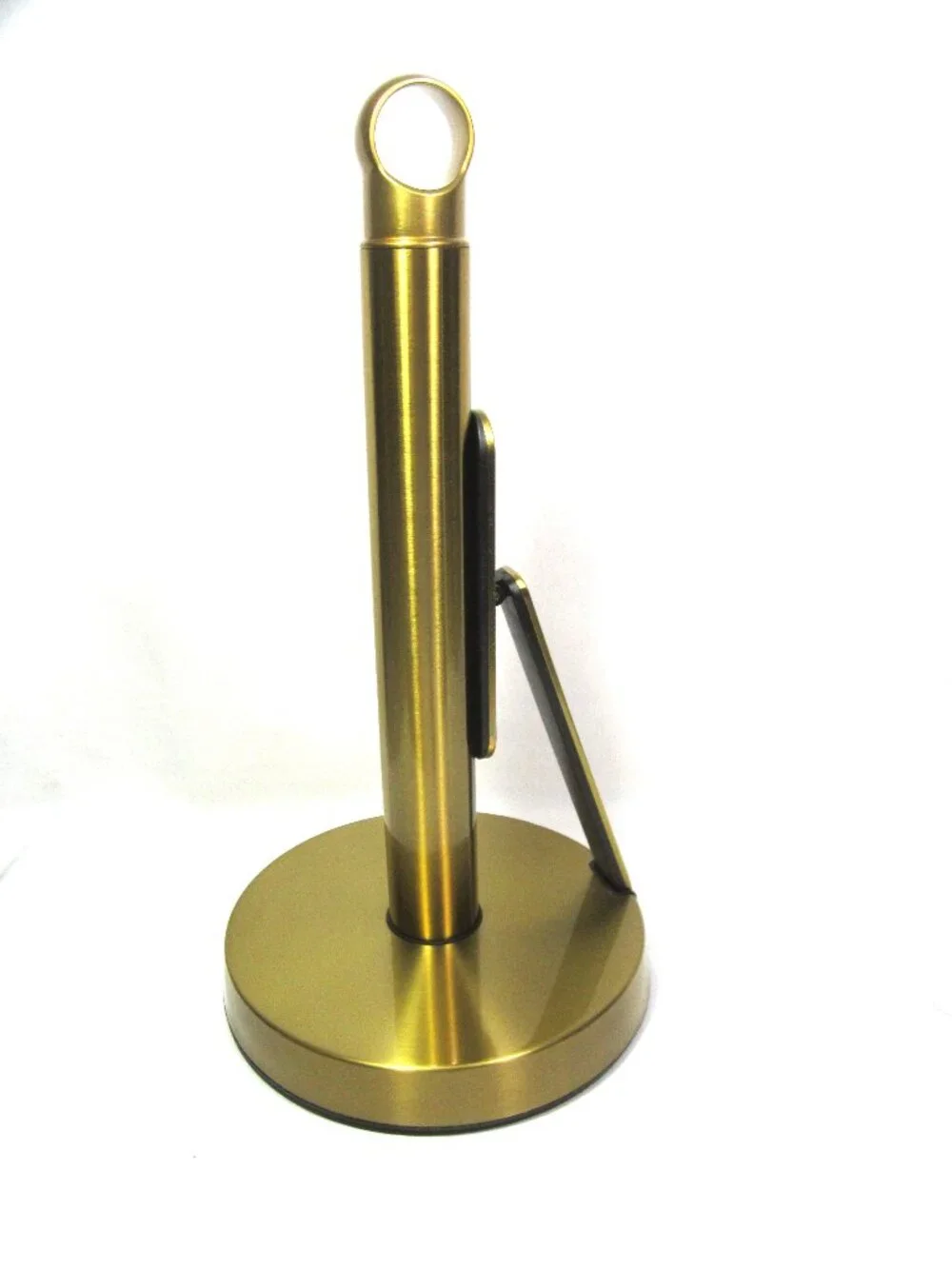 Like New Gold or Brass Tone Paper Towel Holder with Tension Arm $44 on Amazon